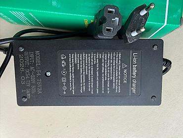 telfolar: Li-ion/Litium Batareya Şarj Cihazı Model: 54.75V 3A (qutuda — 1