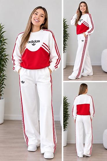 Айымдардын кийими: Спортивный костюм-двойка adidas для женщин - Комплект: свитшот + — 4