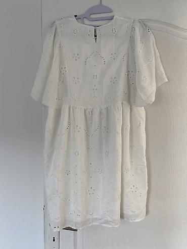 bele torbe: Shein Belo pamučno haljina/tunika sa vezom (broderie anglaise) - — 5
