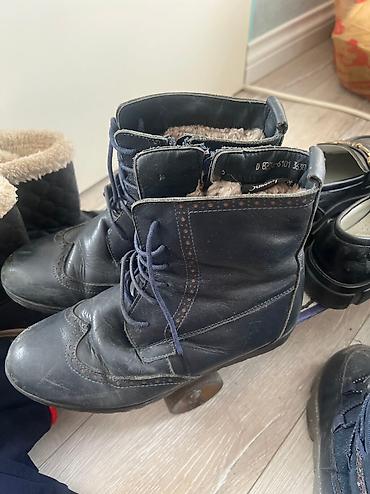 Детская обувь: Срочно продаю детские подростковые сапоги зимние есть новые и б/у — 10