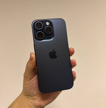 Apple iPhone: IPhone 15 Pro, 256 GB, Qara, Zəmanət, Simsiz şarj, Face ID