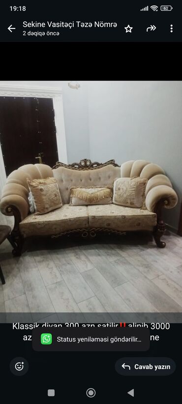 Divan, İşlənmiş, Çatdırılma yoxdur