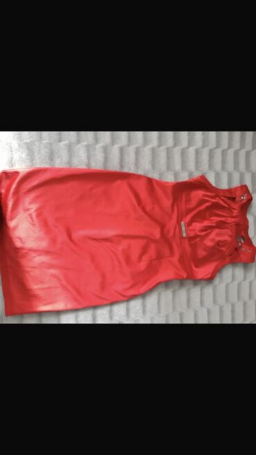 qırmızı gödəkcə: Коктейльное платье, Миди, 2XL (EU 44)