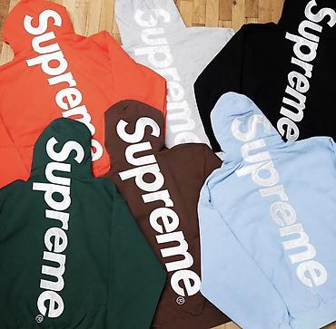 Kişi geyimləri: Supreme Hoodie + Şalvar (Set) Premium keyfiyyət 🔥 Bütün razmerlər — 9