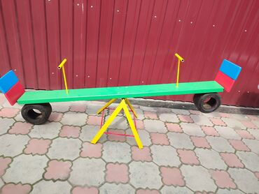 Детские качели: Лодочка качалка Домики беседки для детей +2 скамейки Качели — 5