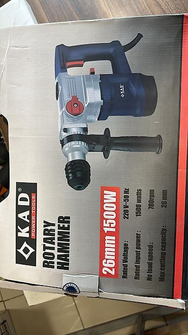 Инструменты: KAD Power Tools Rotary Hammer – 26 mm, 1500 W - Güc: 1500 W - — 1
