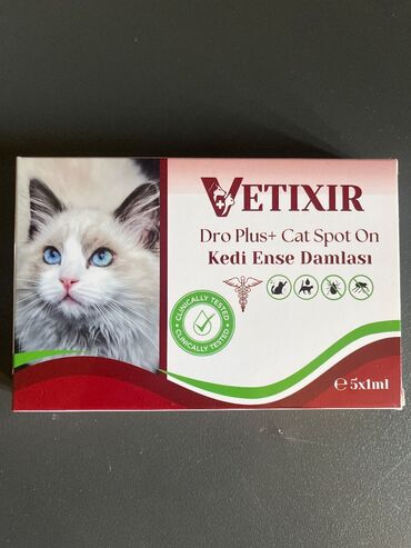 İçkilər: Bunlar it və pişik üçün tedbiq edilen damlalardır. Bu damlalar