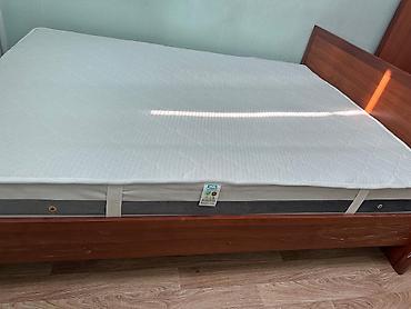 Текстиль: Двуспальная кровать с ортопедическим матрасом от Фабрики сна Матрас — 1