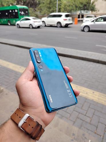 Xiaomi Mi Note 10, 128 GB, rəng - Göy, 
 Zəmanət, Sensor, Barmaq izi