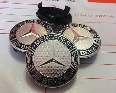Ratkapne: ČEPOVI POKLOPCI ZA FELNE MERCEDES 75 MM - CRNI - ORIGINALNI | — 1