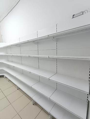 полка для угла: Угловой модульный стеллаж для магазина - Конструкция: пристенный — 5