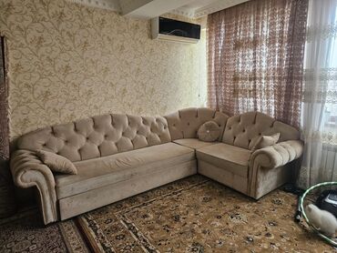 cay evi ucun divan islenmis: Угловой диван, Б/у, Раскладной, Без подьемного механизма