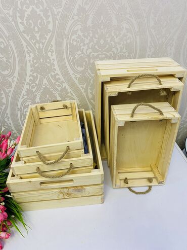 декор для дома: Деревянные ящики Корзины,разносы,себет,салфетница,для бокалов стойка