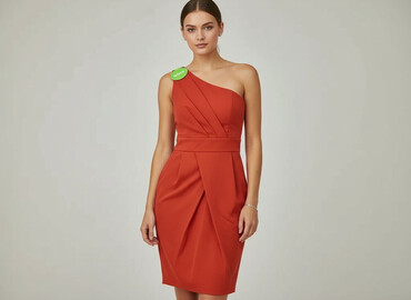 czerwona obcisła sukienki na wesele: Women`s dress, size XS (EU 34)