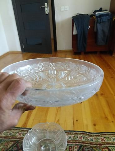 Digər dəstlər və servizlər: Kəsimli şüşə qablar dəsti - Material: qalın, şəffaf kəsimli şüşə - — 9