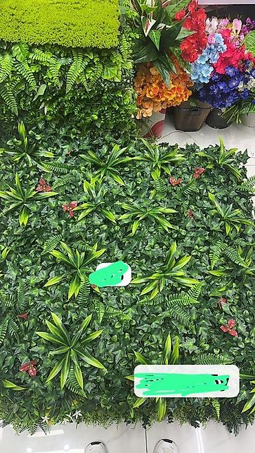 Панно: Искусственная зелёная стена (панели-коврики) - Модульные панели с — 10