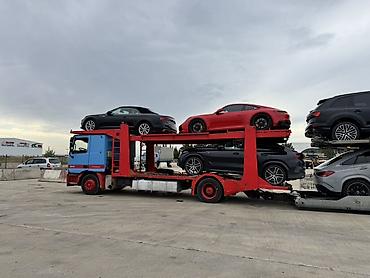 Тягач, Mercedes-Benz, Сar carrier trailer — 3