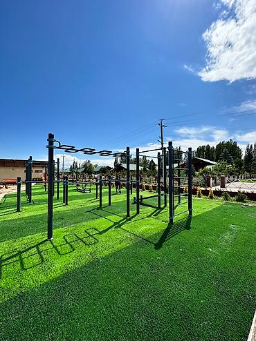 Иссык-Куль 2026: Коттедж, коттедж с тремя спальными ЦО Радуга West, Кош-Кол, Детская площадка, Парковка, стоянка, Охраняемая территория — 22