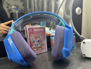 rant ace: Проводные гарнитуры, Logitech, Б/у, цвет - Синий — 2