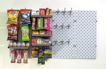 Стеллажи: Панель перфорированная, настенная, для магазина и склада — 8