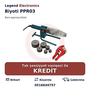 kreditle drel: Elan başlığı: Plastik borular üçün qaynaq apparatı Biyoti PPR03 Elan — 1
