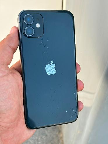 2ci el iphone 11: IPhone 11, 64 GB, Qara, Barmaq izi, Face ID, Simsiz şarj — 3