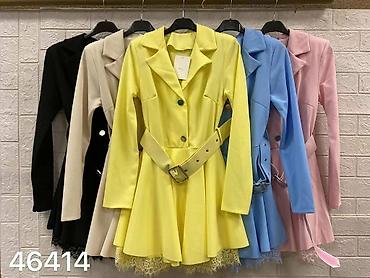 Haljine: Elegantna mini haljina-sako sa pojasom - Kroj: struk naglašen kaišem — 9