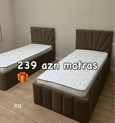 matras doşəklər: Matras – 239 AZN - Tək nəfərlik ölçü üçün uyğun - Üst səthi naxışlı — 1
