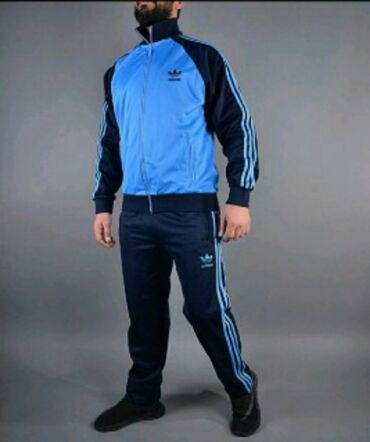 спортивный костюм adidas originals мужской: Спортивный костюм 3XL (EU 46), цвет - Голубой