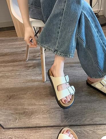 birken stock: Босоножки, 39.5, Birkenstock, Новый, цвет - Белый, Платная доставка — 4