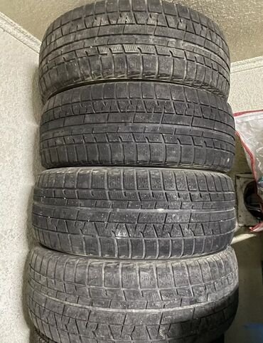 разноширокие шины: Шины 205 / R 16, Зима, Б/у, Комплект, Bridgestone