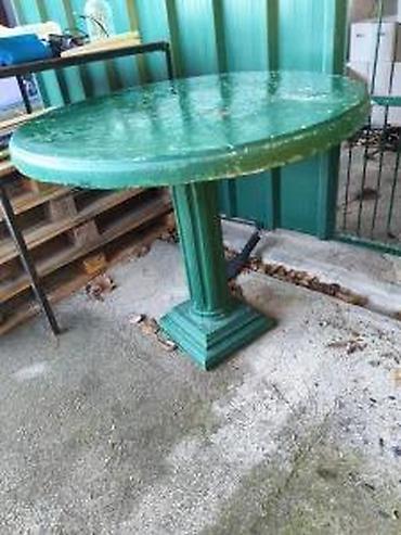 metalni sto za radionicu: Betonski bastenski sto 90cm. Veliki sto od betona. ✨ Visina 76cm — 6