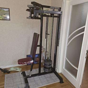 İdman və istirahət: Çoxfunksiyalı ev fitnes trenajoru - Şaquli karkaslı, polad — 1