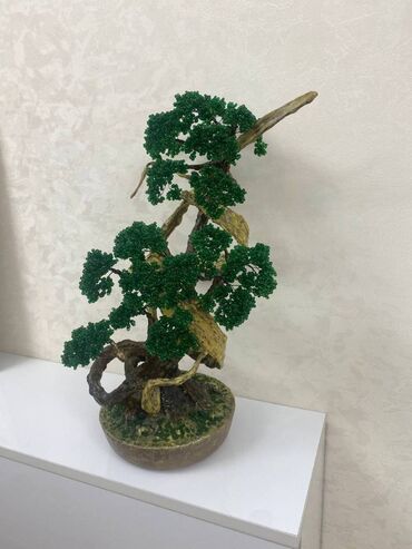 Dekorasiya üçün orijinal seçim - muncuqdan əl işi bonsai ağac💚 Ağacdan