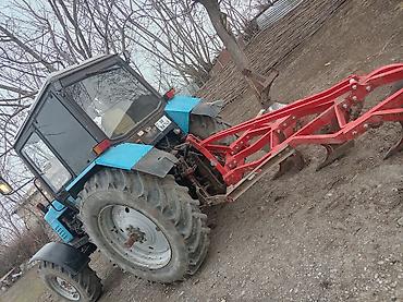 boyuk masinlar: Belarus MTZ 1221 təkərli traktor + asqıda torpaq frezesi/torpaq — 7