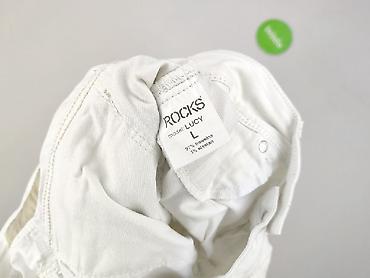 rock jeans: Spodnie materiałowe damskie, rozmiar L — 6