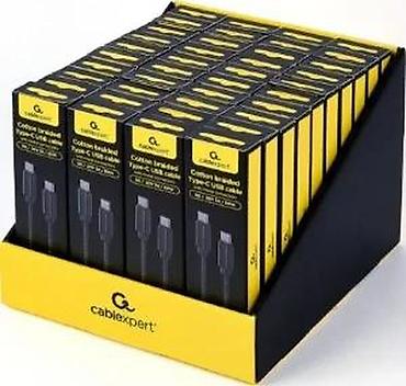 Kablovi za telefone: Cablexpert pamučno pleteni USB Type‑C kabl sa metalnim konektorima - — 16