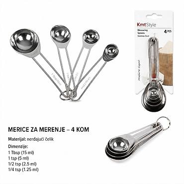KMT Od nerđajućeg čelika 5403943 Merice za merenje – set od 4 komada
