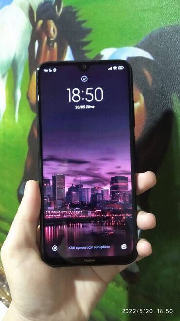 телефон fly fs504 в Азербайджан | FLY: Xiaomi Redmi Note 8 | 32 ГБ цвет - Черный | Отпечаток пальца, Face ID