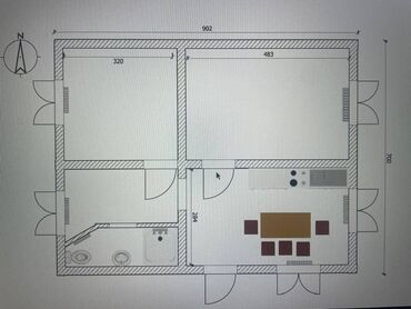 дом или квартиру: 70 м², 3 комнаты