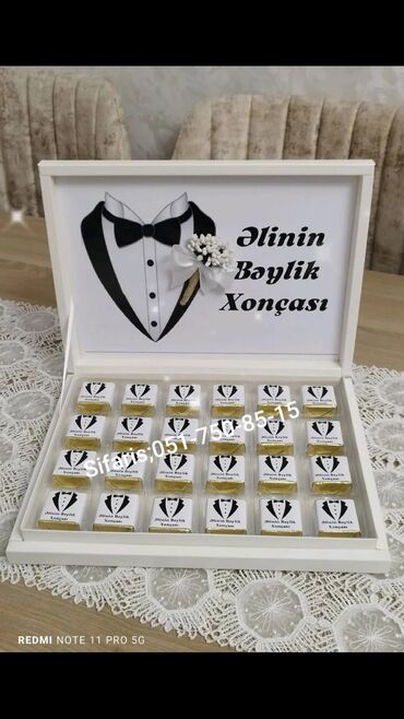 Xonça: Heri sokolad xoncasi;Heri,nisan,elcilik,toy,xina,ad gunu,xestexana — 3