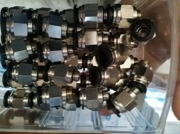 запчасти на гидронасосы: Metal pnevmatik fitinqlər dəsti - Material: paslanmayan/nikellənmiş at lalafo.az запчасти на гидронасосы: Metal pnevmatik fitinqlər dəsti - Material: paslanmayan/nikellənmiş