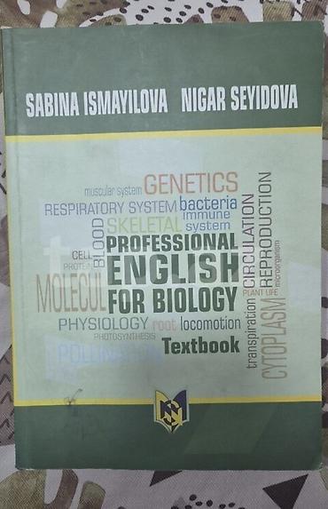 Tədris ədəbiyyatı: English for biology kitabı, Sabina İsmayılova Nigar Seyidova — 1