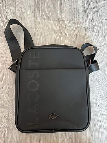 Аксессуарлар: Сумка через плечо LACOSTE, черная. - Компактный формат: прямоугольная — 2