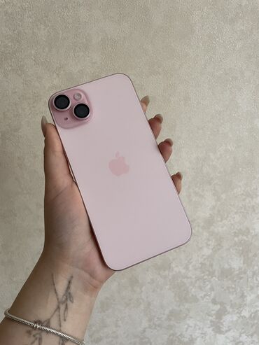ayfon telefonları: IPhone 15 Plus, 128 ГБ, Розовый, Отпечаток пальца, Беспроводная зарядка, Face ID