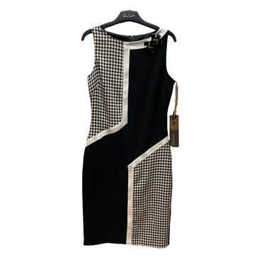 стильное платье: Вечернее платье, Классическое, Короткая модель, Креп, Без рукавов, M (EU 38)