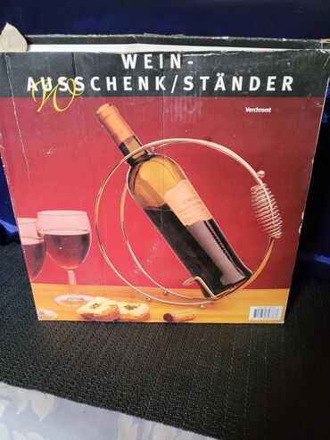 Ostalo posuđe: Drzac,vintaz, nov za flase od hroma. Visina. 26cm — 3