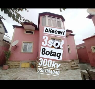 Həyət evləri və villaların satışı: Biləcəri 8 otaq, 300 kv. m, Yeni təmirli
