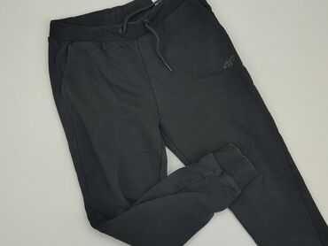 tech fleece spodnie czarne: Spodnie dresowe, 11 lat, 140/146, stan - Dobry