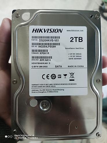авто планшет: Жесткий диск для видеонаблюдения Hikvision 2TB - Модель/Part No. — 1
